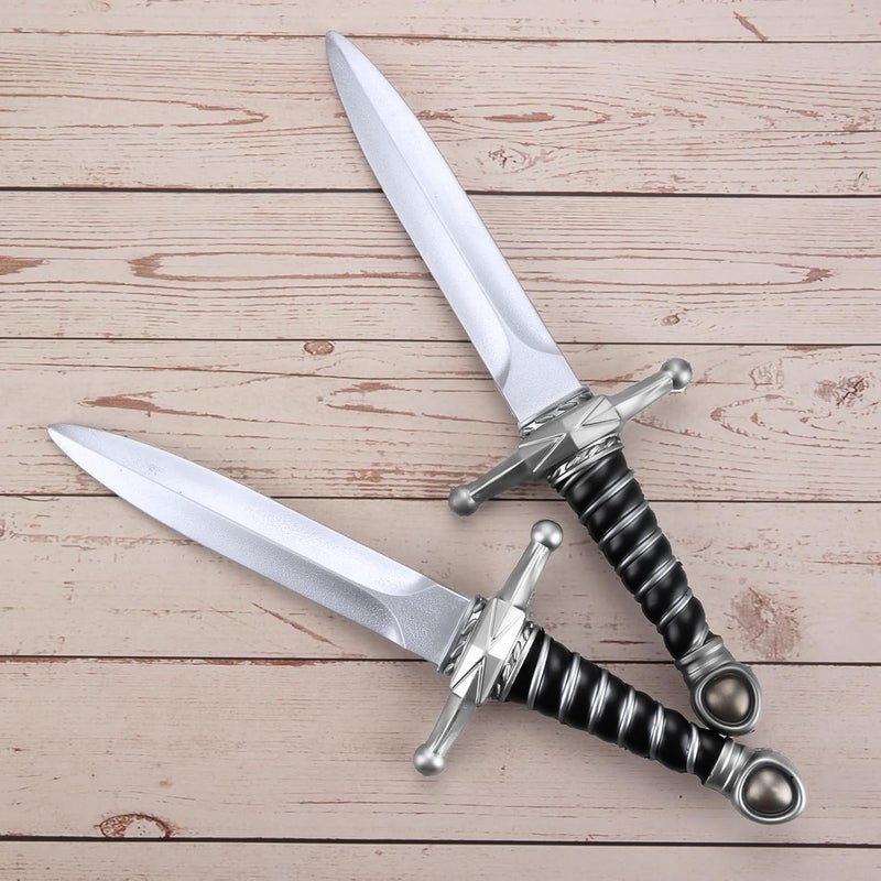 Hapdream 15" Fake Foam Swords Martial Arts Weapons, Realistic Dagger Knife Toy, Foam Short Sword Prop for Play Fighting and Assassins Costume Accessory - Image 5